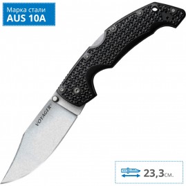 Нож COLD STEEL VOYAGER CLIP LARGE PLAIN EDGE 29AC